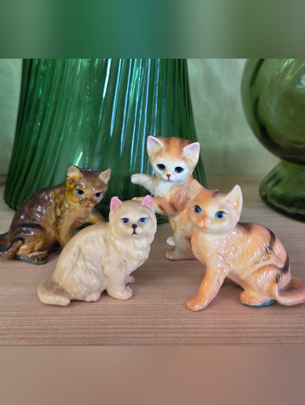 Vintage Miniature Kitty Cat Figurines